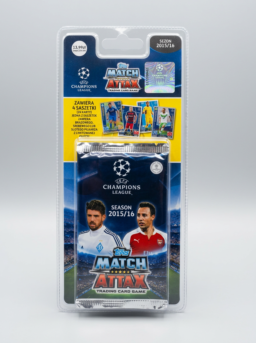 MATCH ATTAX UEFA CHAMPIONS LEAGUE 2015/16 4 PACKS BLISTER