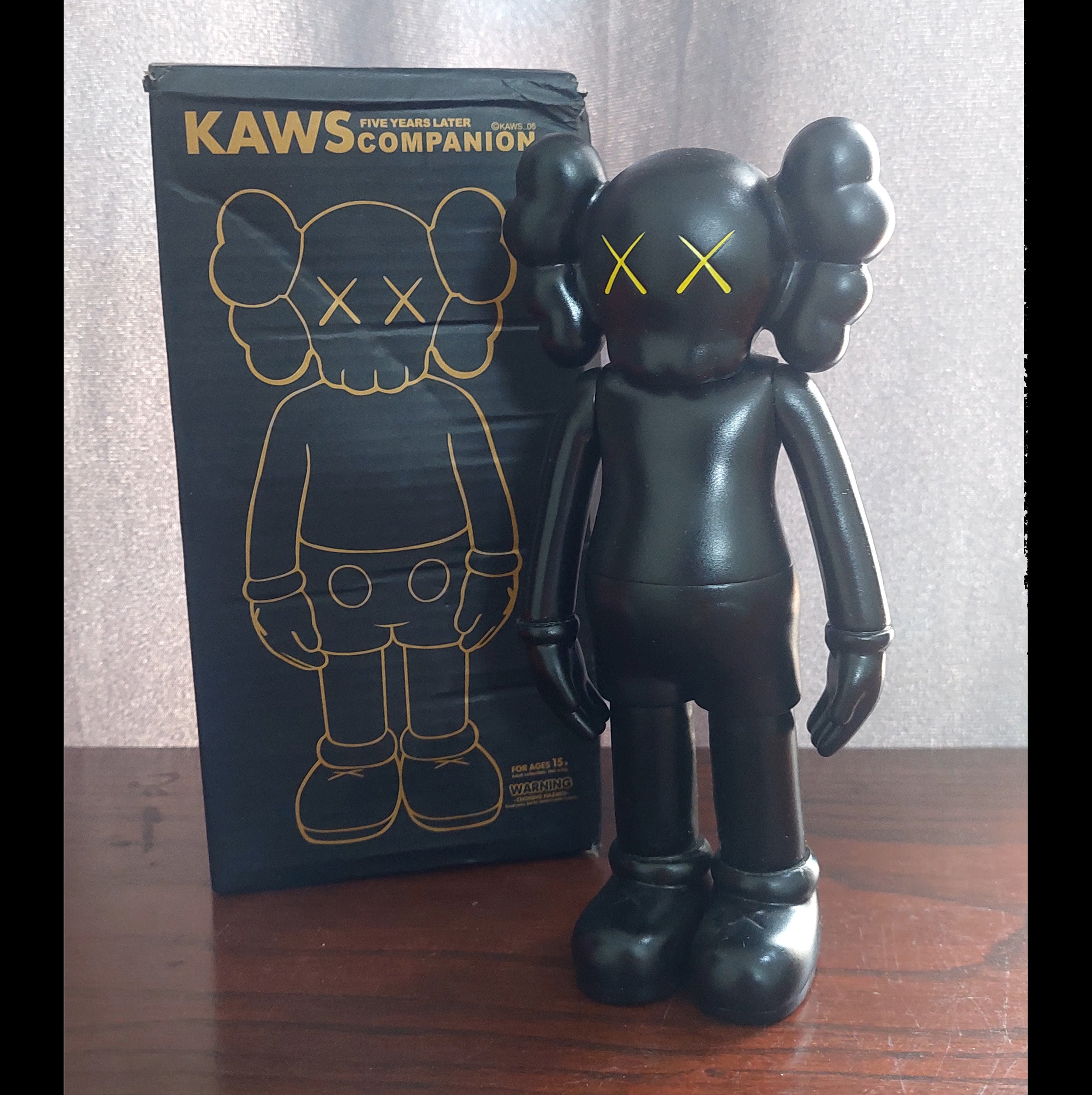 Kaws Five Years Later 2004 Rare Blush Vinyl Figure Original Fake - Black - CALMA