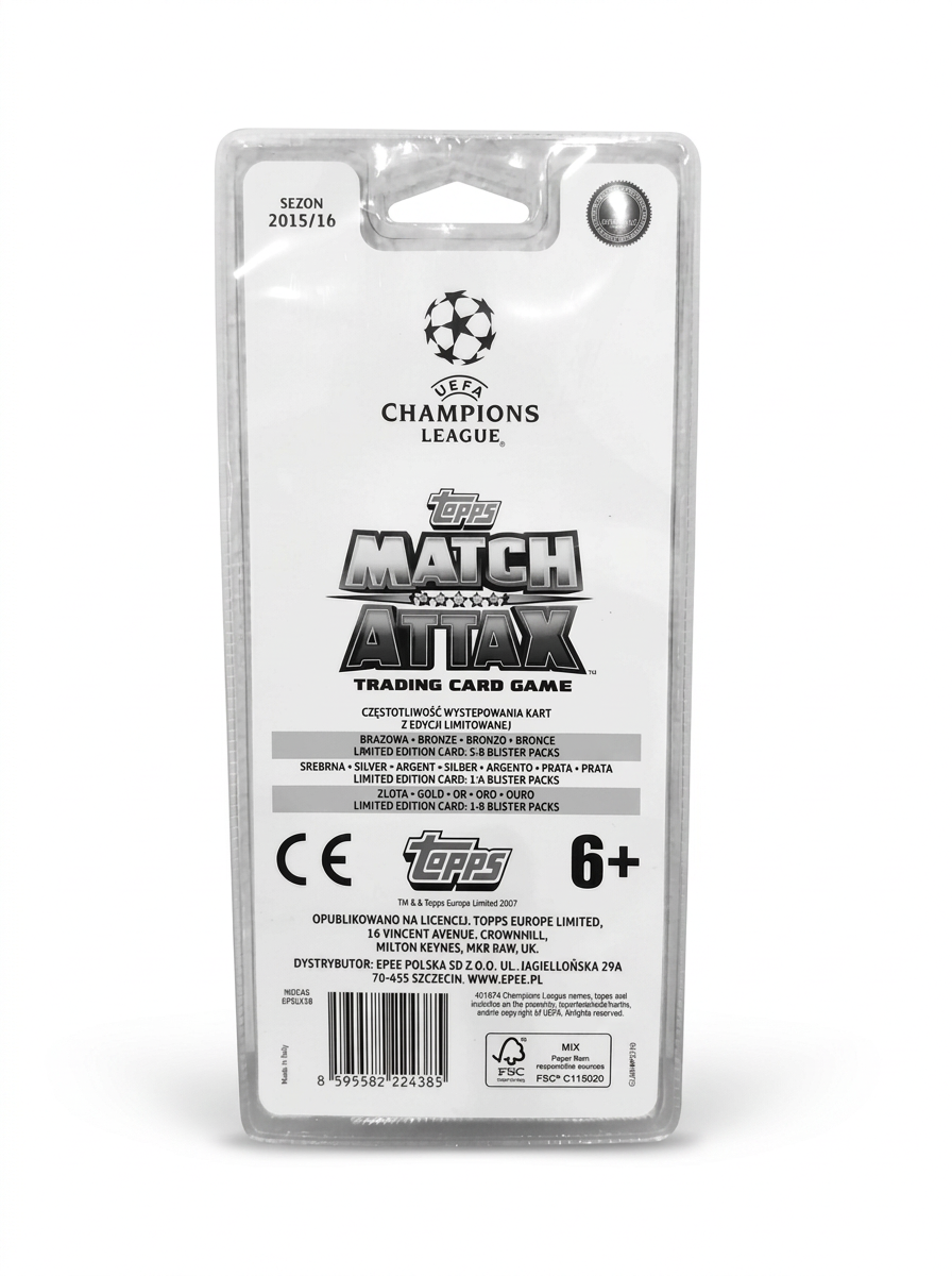MATCH ATTAX UEFA CHAMPIONS LEAGUE 2015/16 4 PACKS BLISTER