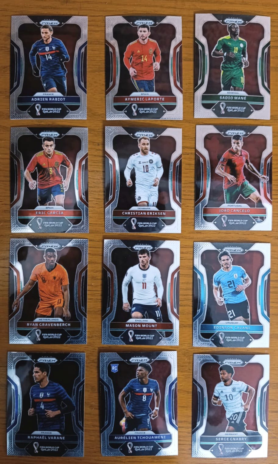 World Cup 2022 Qatar Panini Prizm - 15 Cards