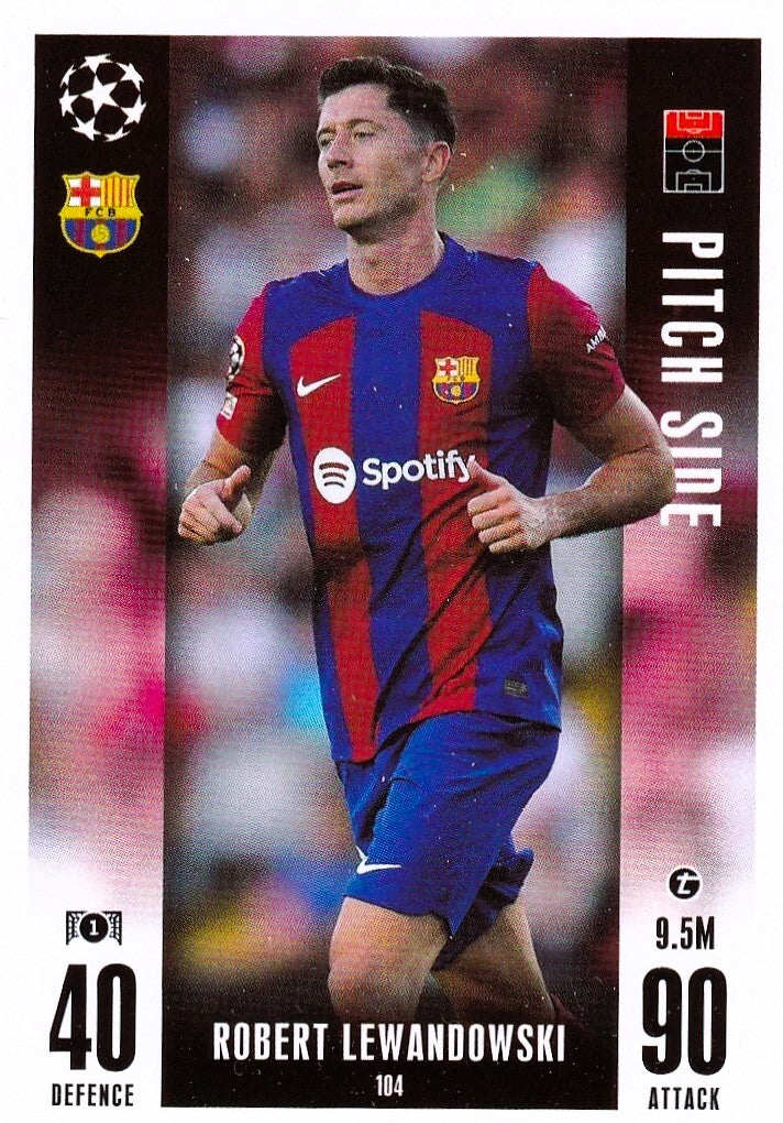 ROBERT LEWANDOWSKI – PITCH SIDE, #104, BARCELONA