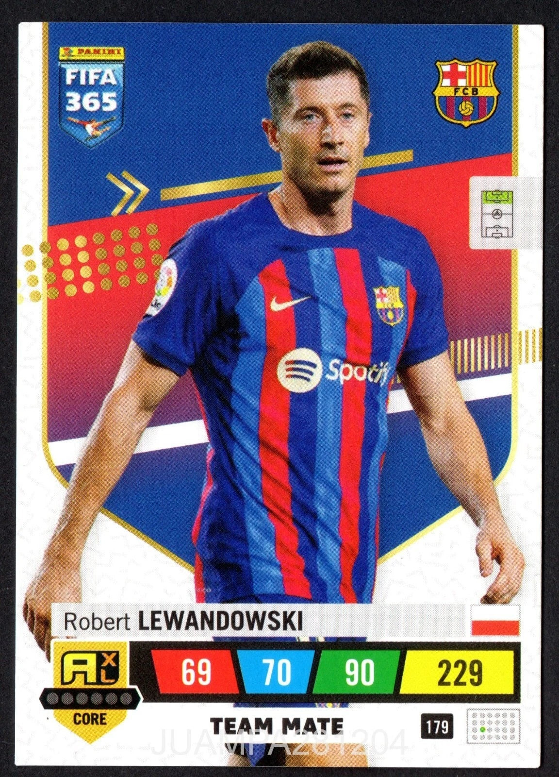 ROBERT LEWANDOWSKI – TEAM MATE, #179, BARCELONA