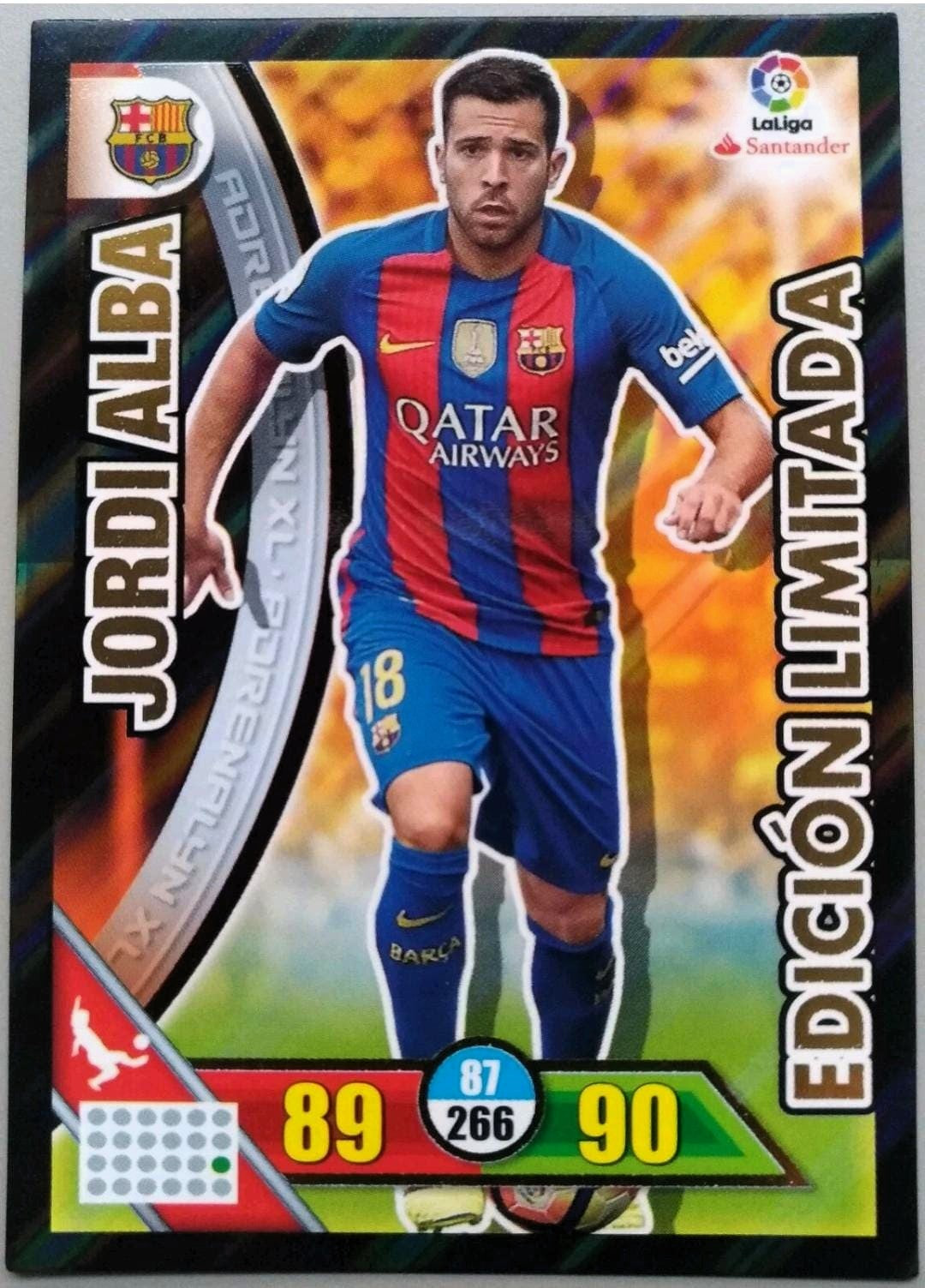JORDI ALBA – EDICIÓN LIMITADA, #266, BARCELONA