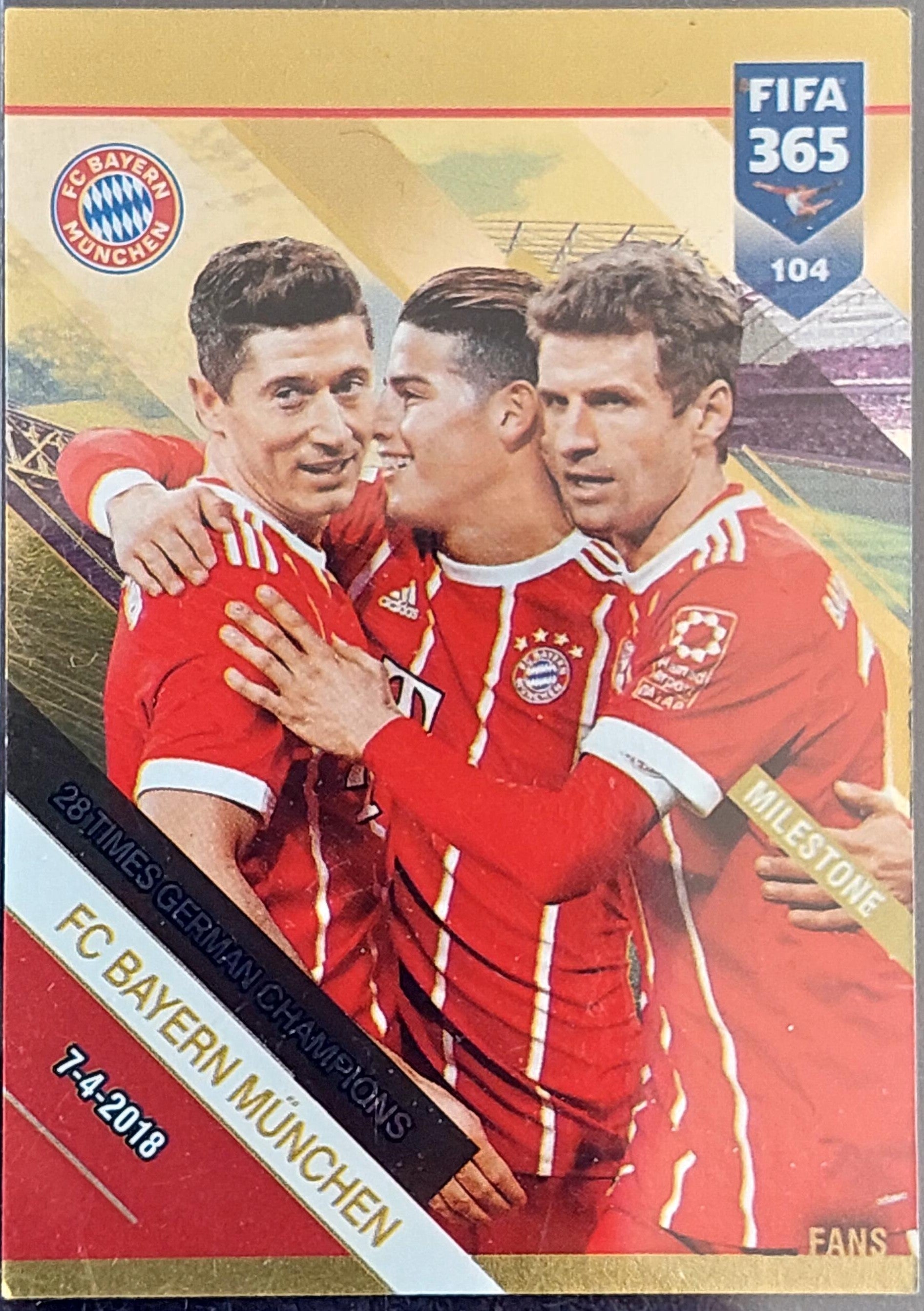 FC BAYERN MÜNCHEN – MILESTONE, #104, 28 TIMES GERMAN CHAMPIONS