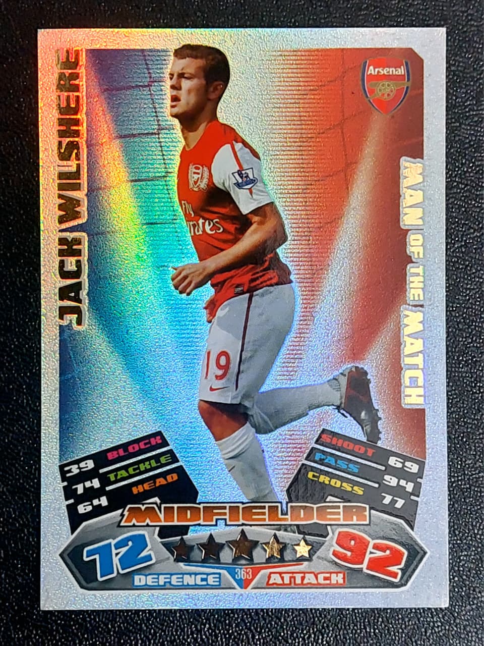 JACK WILSHERE – MAN OF THE MATCH, 363, ARSENAL FC