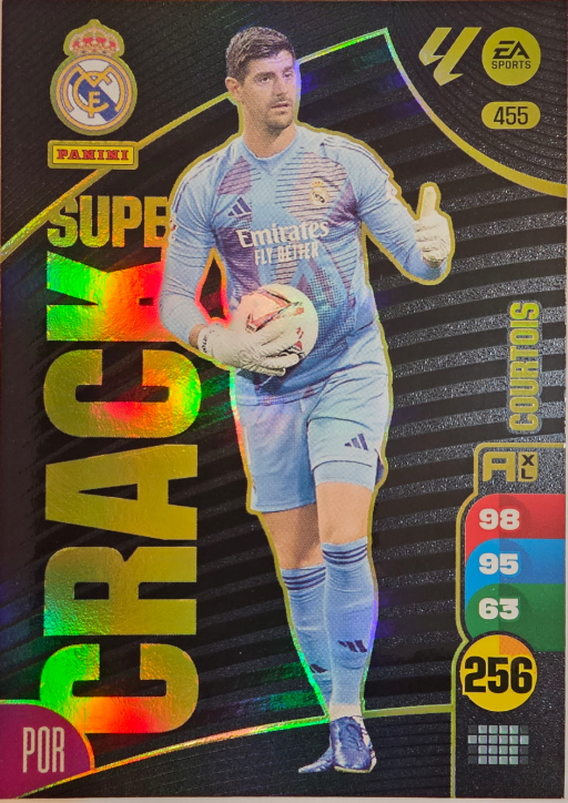 THIBAUT COURTOIS – SUPER CRACK, CARD NO 455, REAL MADRID