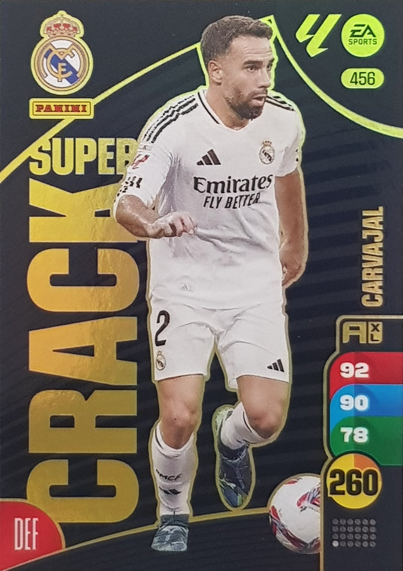 DANI CARVAJAL – SUPER CRACK, CARD NO 456, REAL MADRID