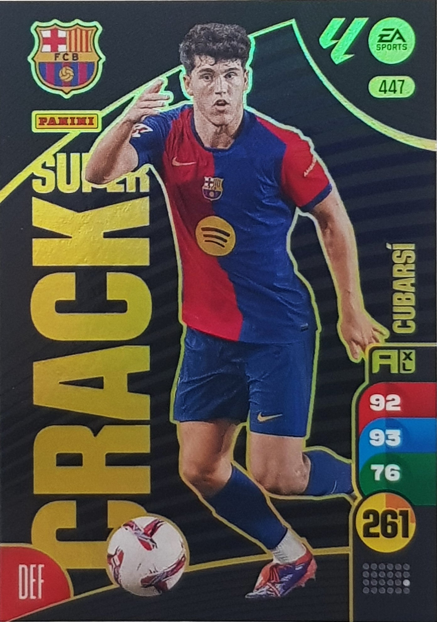CUBARSI – SUPER CRACK, CARD NO 447, FC BARCELONA