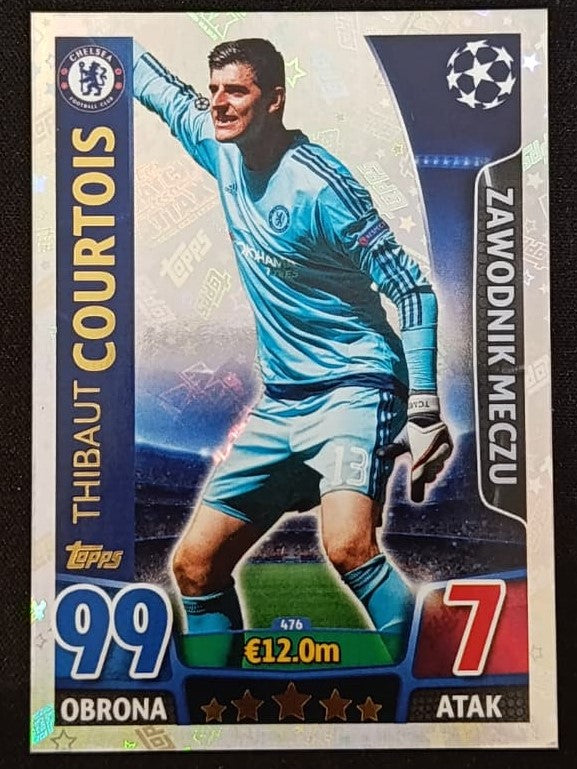 THIBAUT COURTOIS - TOPPS MATCH ATTAX, 476, CHELSEA