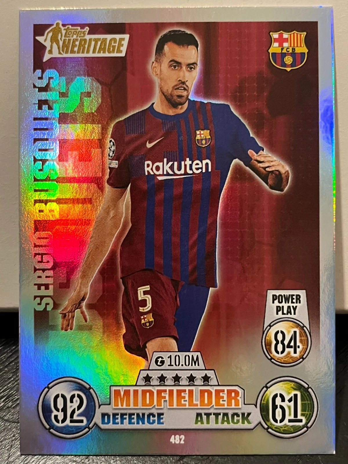 SERGIO BUSQUETS #482 FC BARCELONA - CALMA