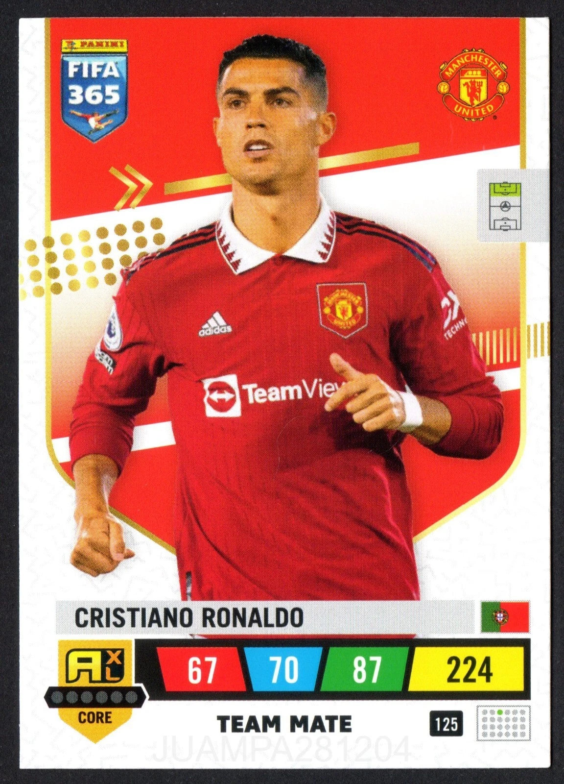 Cristiano Ronaldo Football Card