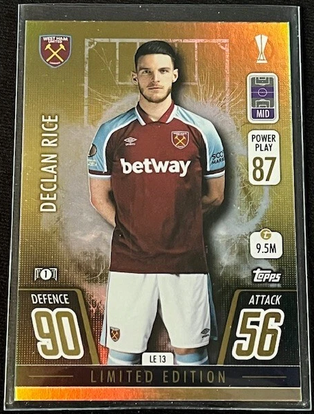 DECLAN RICE – LIMITED EDITION, #LE13, WEST HAM UNITED