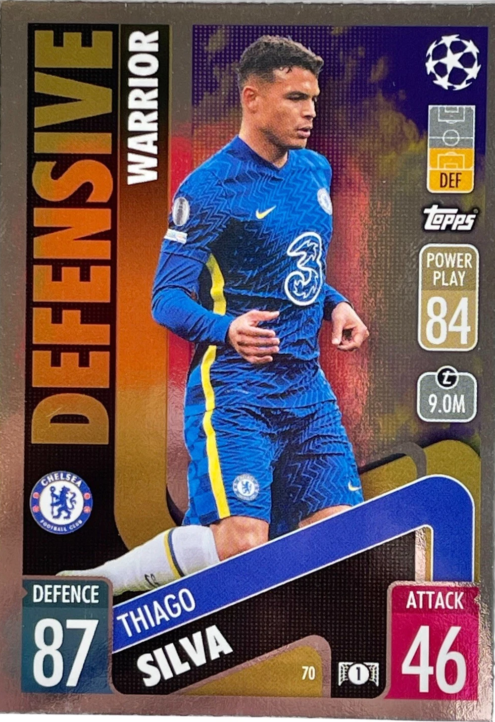 THIAGO SILVA – DEFENSIVE WARRIOR, #70, CHELSEA FC