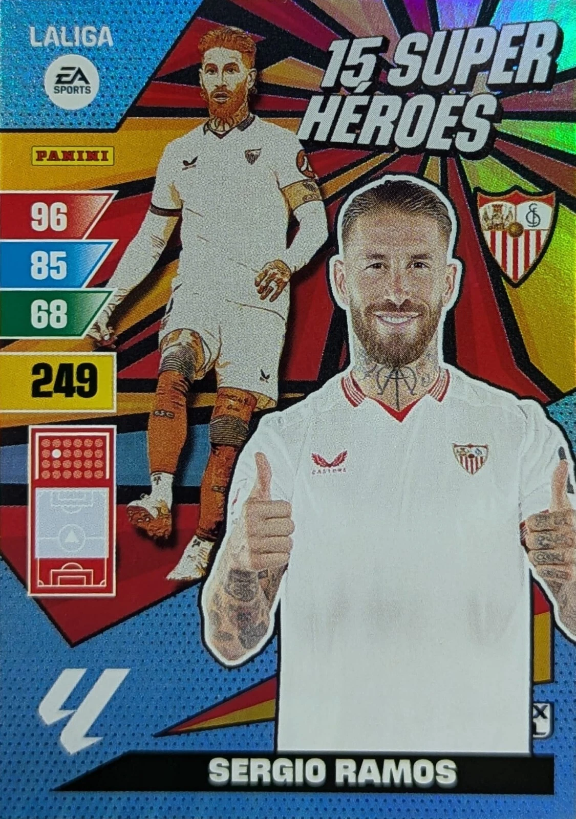 SERGIO RAMOS – 15 SUPER HEROES, #249, SEVILLA FC