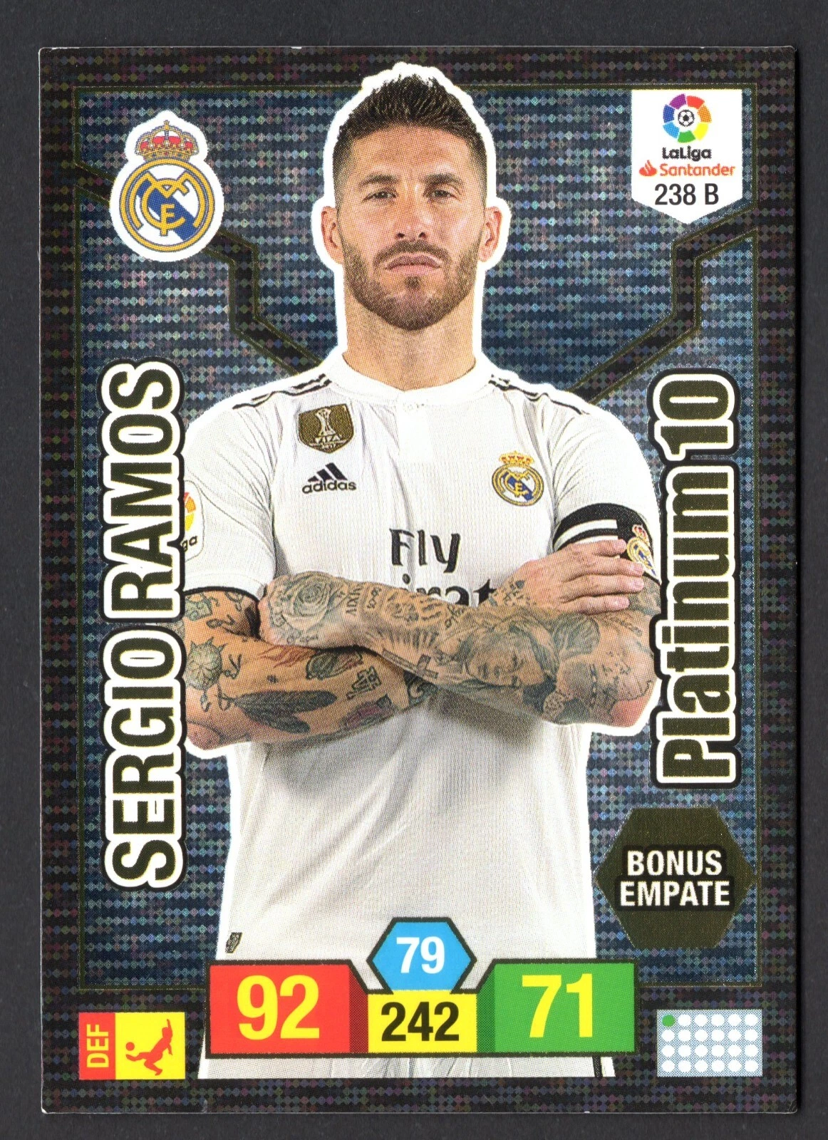 SERGIO RAMOS – PLATINUM 10, #238B, REAL MADRID