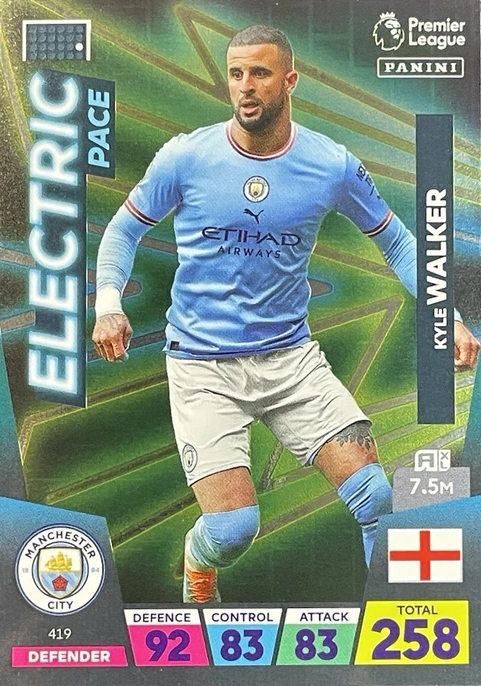 KYLE WALKER – ELECTRIC PACE, #419, MANCHESTER CITY