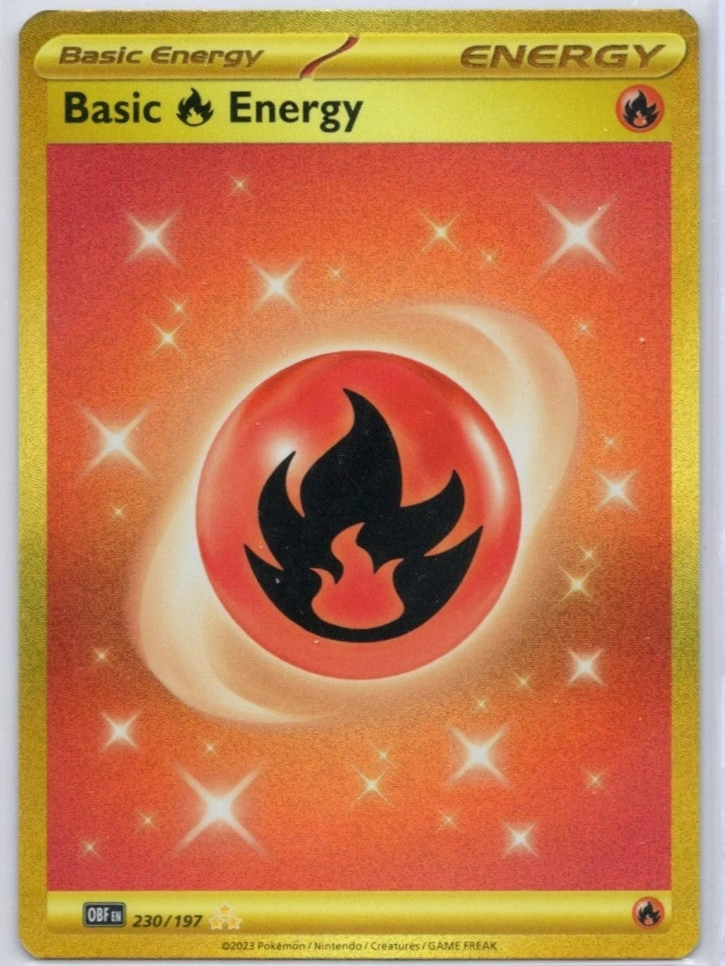 Basic Fire Energy Holo Super Rare - 230/197