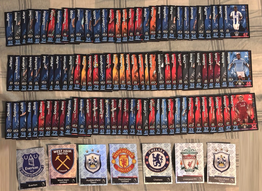Premier League 2018/19 Topps Match Attax - 30 Cards